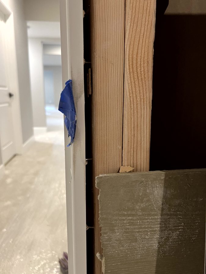 After wood trim repair