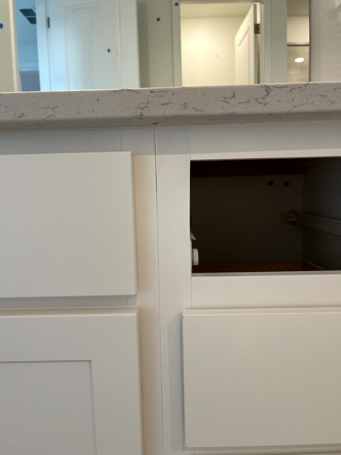After cabinet finish repair