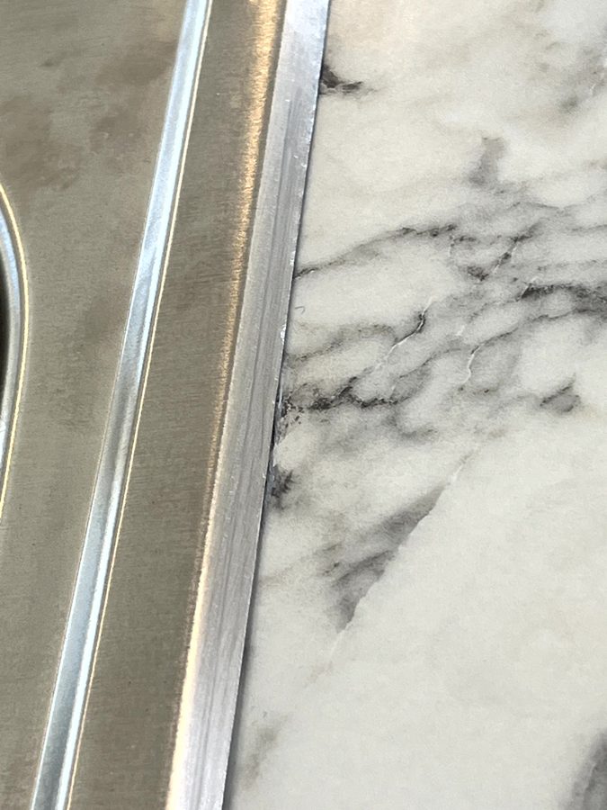 After granite countertop repair