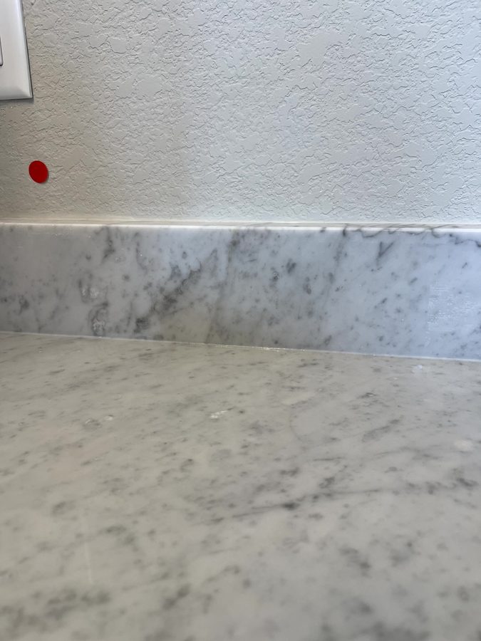 After countertop edge repair