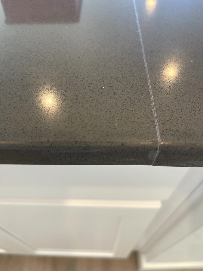 After countertop surface repair
